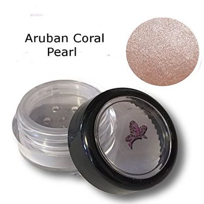 All Natural Mineral Powder Aruban Coral Pearl Eye Color (Eyeshadow) - Pink Coral Tan