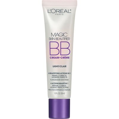 L'Oral Paris Makeup Magic Skin Beautifier BB Cream Tinted Moisturizer, Light, 1 fl oz, 1 Count