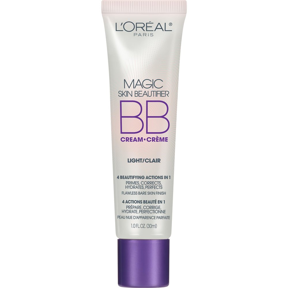L'Oral Paris Makeup Magic Skin Beautifier BB Cream Tinted Moisturizer, Light, 1 fl oz, 1 Count