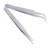 2 Nail Art Tweezers Curved Straight Pointed Ongles (silver) view 3
