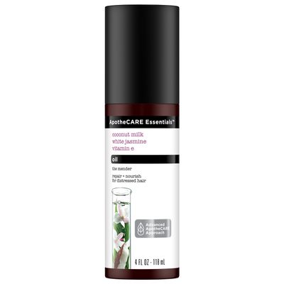 ApotheCARE Essentials The Mender Hair repair Oil, Coconut Milk, White Jasmine, Vitamin E, 4 oz