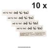 10 x Let it be - 2 Different Tattoo Lettering in Black - Body Tattoo (10) view 3