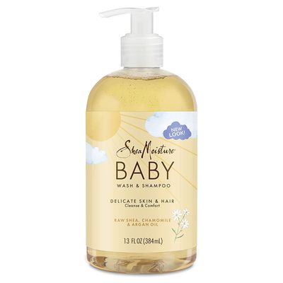 6 Pack Shea Moisture Baby Head to Toe Body Wash and Shampoo Raw Shea Camomile and Argan Oil 13 fl oz