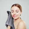 KinHwa Soft Washcloths Quick Drying Face Cloths Reusable Makeup Remover Cloths Microfiber Facial Cloths for Washing Face Gray Makeup Washcloths 6 Pack view 2