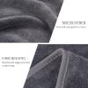 KinHwa Soft Washcloths Quick Drying Face Cloths Reusable Makeup Remover Cloths Microfiber Facial Cloths for Washing Face Gray Makeup Washcloths 6 Pack view 4