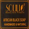 SmellGood - African Black Soap, totally natural, best quality, raw and organic soap, great for body and face wash, imported from Ghana, 8oz bar, 10 Units Set view 1