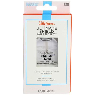 Sally Hansen Ultimate Shield Base & Top Coat 0.45 Ounce (13.3ml) (Pack of 3)