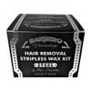Barbero Grooming Microwavable Hair Removal Stripless Wax Kit Steel 8.45 Ounces by Wax Necessities Waxness view 2