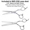 Olivia Garden SilkCutPro Shear and Thinner Zipper case deal (5.75" contains: SKP-575, SKP-T635) view 2