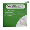 6 Inch Swabs Cotton Stick Cotton Tipped Applicator Single Tip, Autoclavable Packs with Indicator For Sterilization, Pack of 1,000, by Vivid view 3