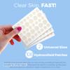 Acne Patches for Face - Hydrocolloid Bandages (108 Count) Pimple Patches for Face in 2 Universal Sizes, Acne Spot Treatment Care for Face & Skin Spot Patch Conceals Zits, Acne and Blackheads view 2