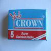 25 CROWN Super Stainless Double Edge Safety Razor Blades view 2