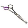HTS 185T2 Double-Side Polished Chrome Stainless Steel Barber Thinning Shears - Expensive Version view 1