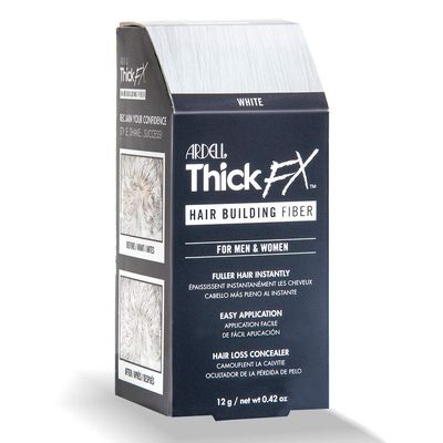 Ardell White Hair Building Fiber Hair Fibers for Thinning Hairs, Instant Fuller Hair & Thicker Look, Hair Loss Concealer for Men & Women 0.42 oz