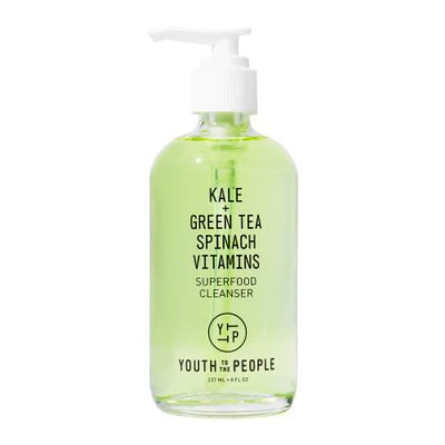 Youth To The People Superfood Facial Cleanser Full Size - Kale + Green Tea Daily Face Wash, Gentle Makeup Remover, with Soothing Antioxidants for Glowing Skin, pH Balance, Clean Pores  8 fl oz