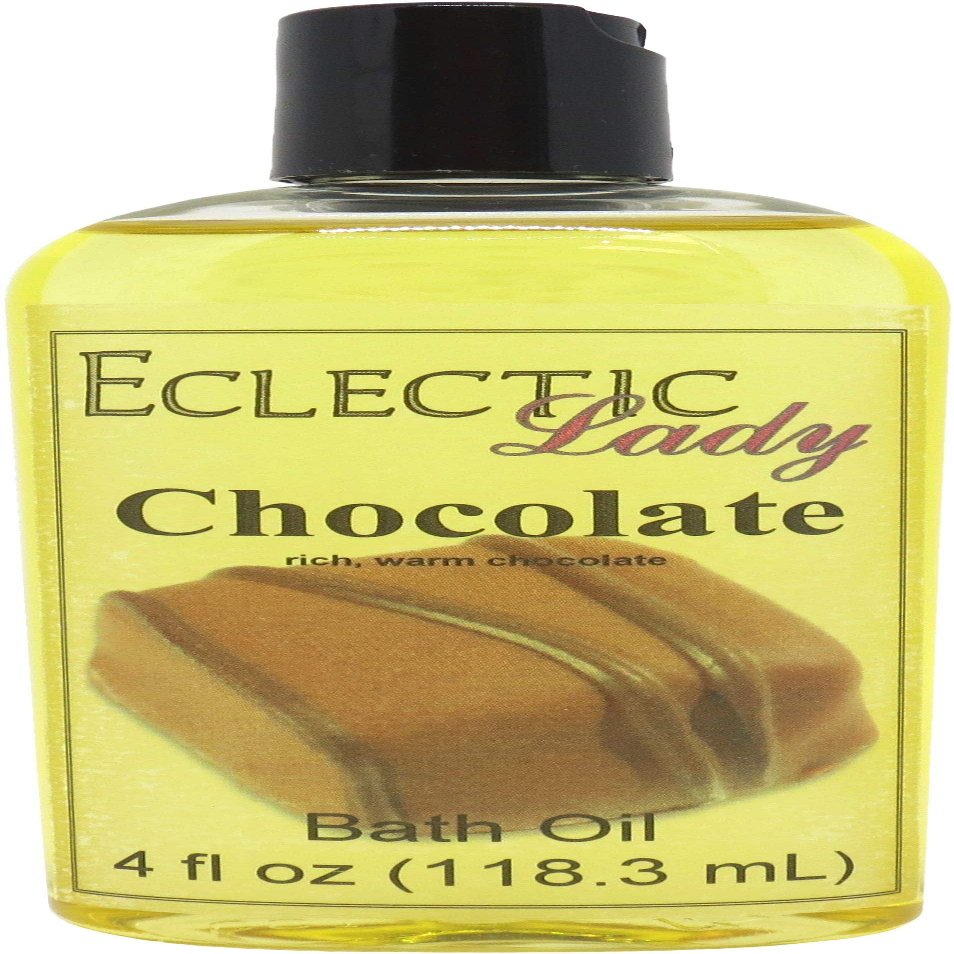 Chocolate Bath Oil, Scented Body Oil, Relaxing Bathing Oil, 4 oz