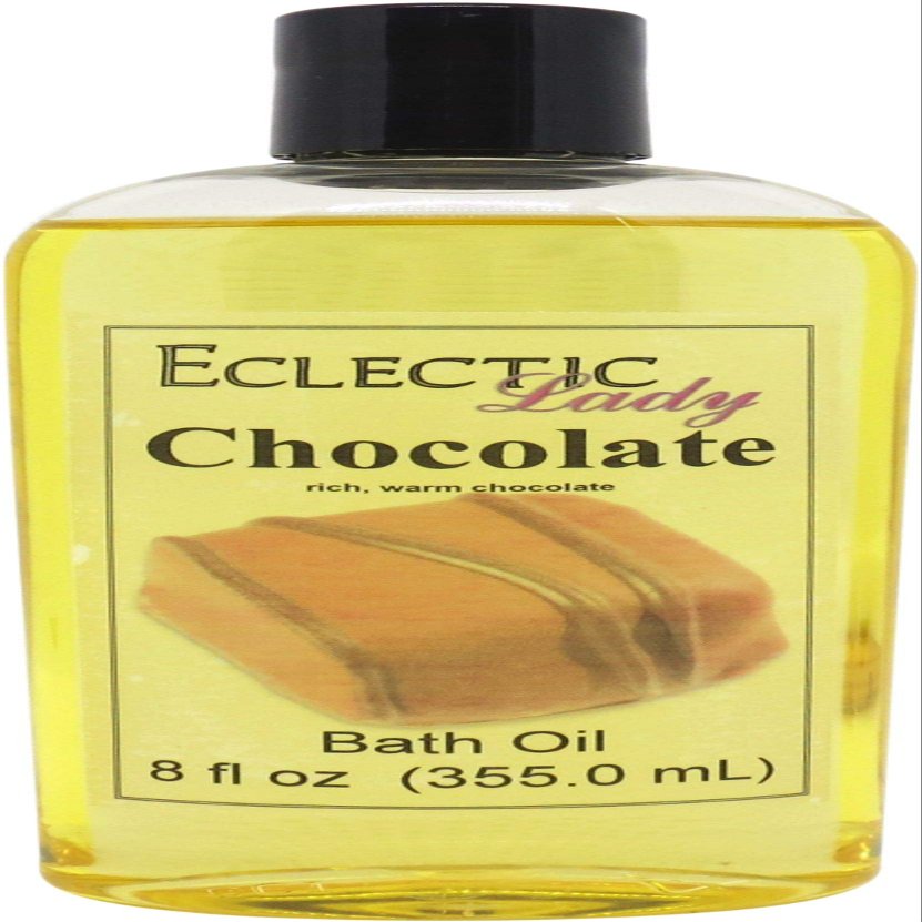 Chocolate Bath Oil, Scented Body Oil, Relaxing Bathing Oil, 8 oz