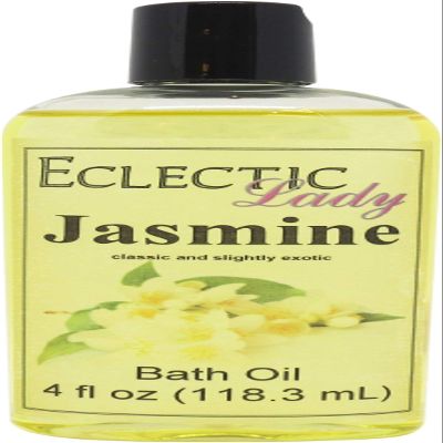 Jasmine Bath Oil, Scented Body Oil, Relaxing Bathing Oil, 4 oz