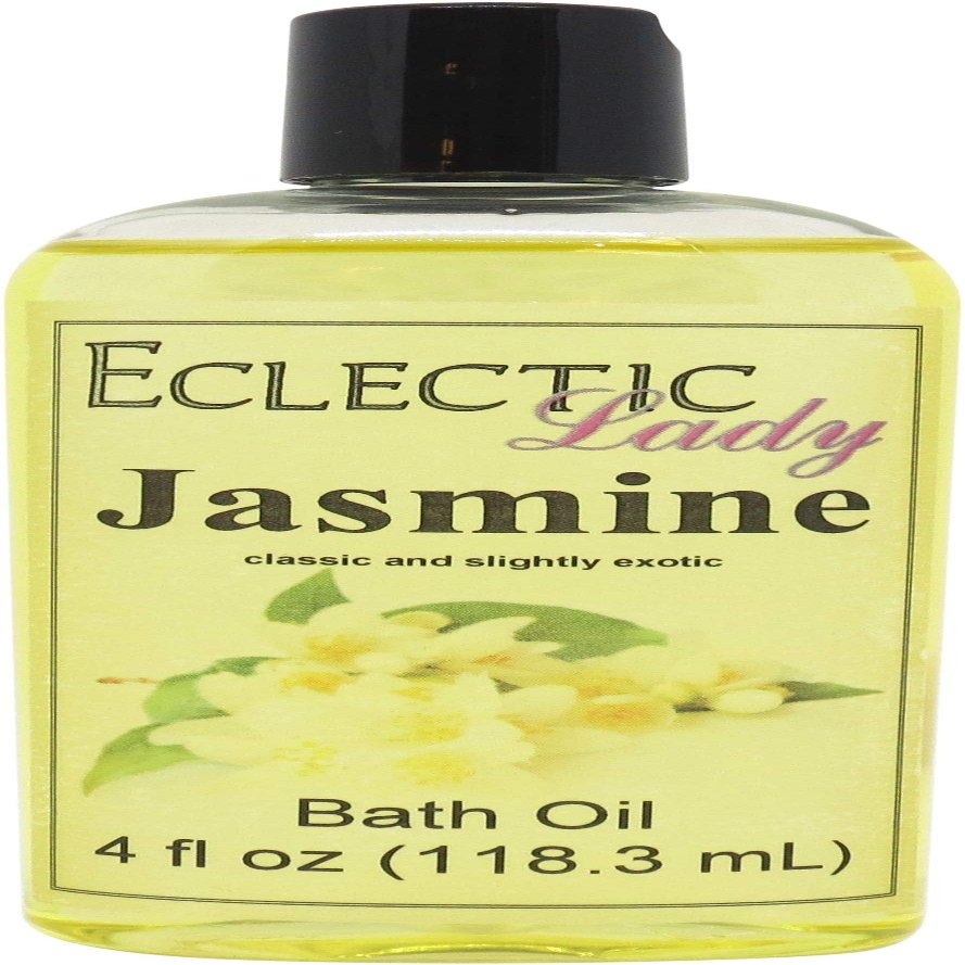 Jasmine Bath Oil, Scented Body Oil, Relaxing Bathing Oil, 4 oz