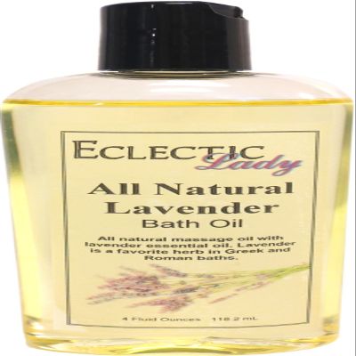 Lavender Bath Oil, Scented Body Oil, Relaxing Bathing Oil, 4 oz