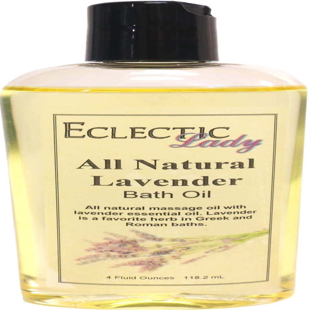 Lavender Bath Oil, Scented Body Oil, Relaxing Bathing Oil, 4 oz