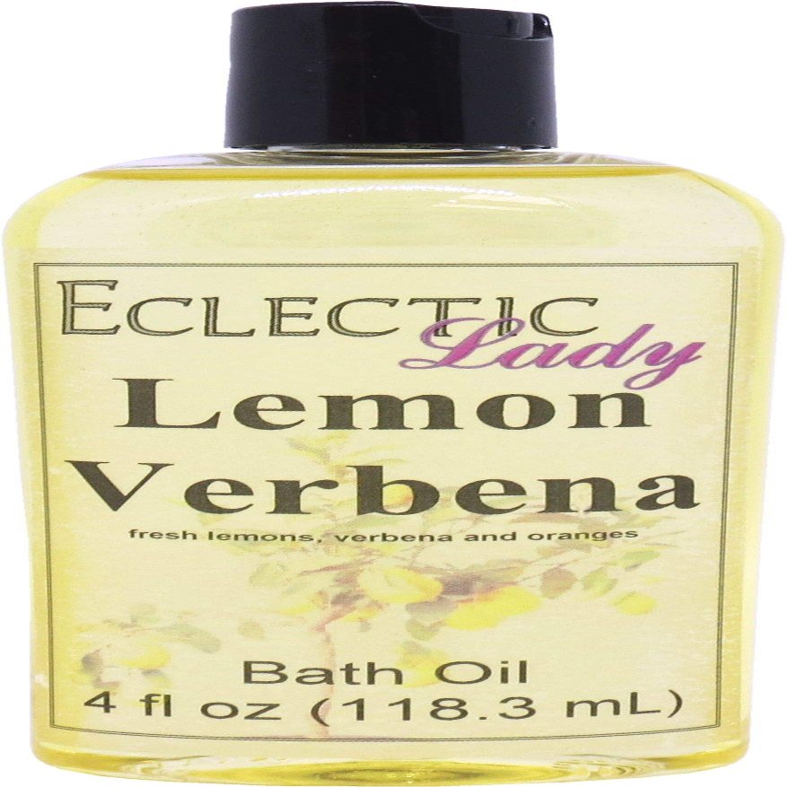 Lemon Verbena Bath Oil, Scented Body Oil, Relaxing Bathing Oil, 4 oz
