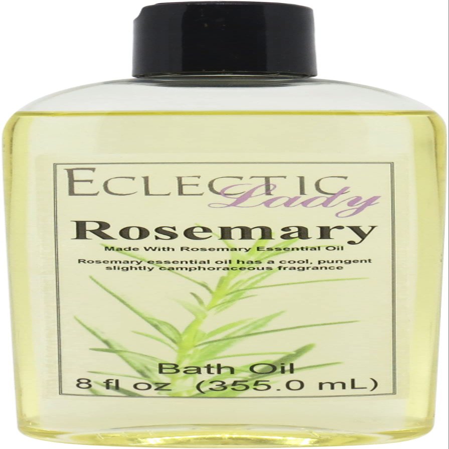 Rosemary Bath Oil, Scented Body Oil, Relaxing Bathing Oil, 8 oz