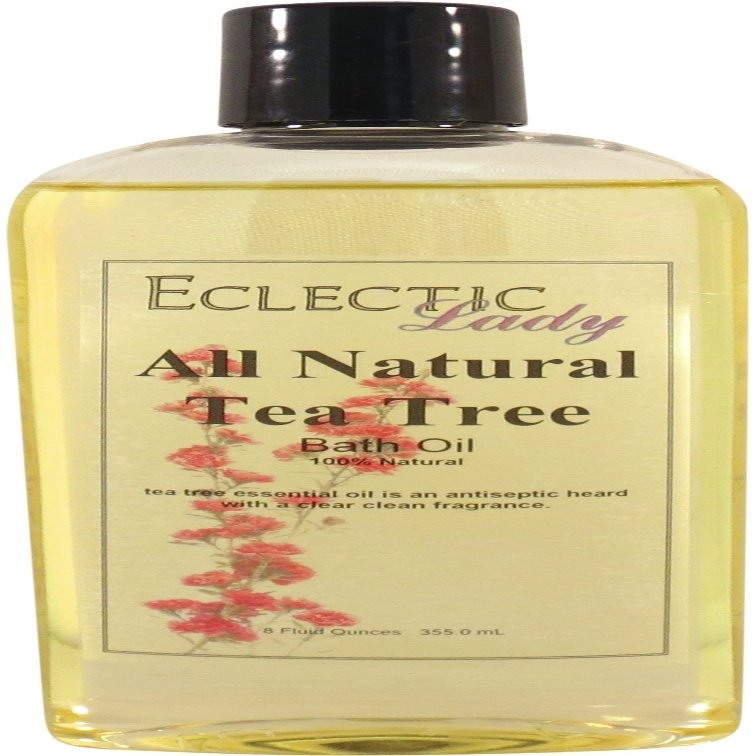 Tea Tree Bath Oil, Scented Body Oil, Relaxing Bathing Oil, 8 oz