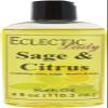 Sage And Citrus Bath Oil, Scented Body Oil, Relaxing Bathing Oil, 4 oz view 1