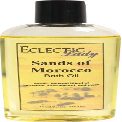 Sands Of Morocco Bath Oil, Scented Body Oil, Relaxing Bathing Oil, 4 oz