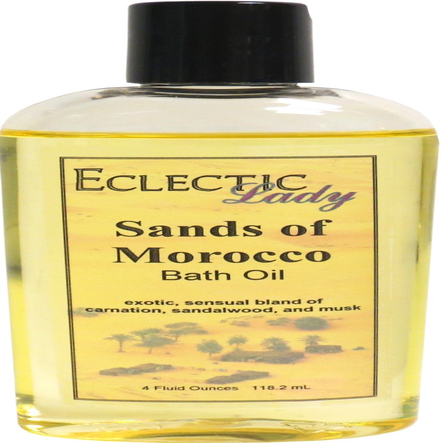 Sands Of Morocco Bath Oil, Scented Body Oil, Relaxing Bathing Oil, 4 oz