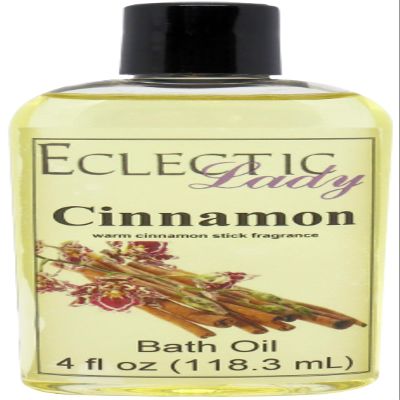 Cinnamon Bath Oil, Scented Body Oil, Relaxing Bathing Oil, 4 oz