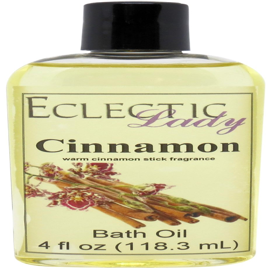 Cinnamon Bath Oil, Scented Body Oil, Relaxing Bathing Oil, 8 oz