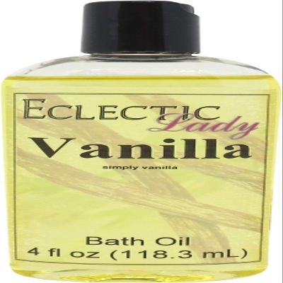 Vanilla Bath Oil, Scented Body Oil, Relaxing Bathing Oil, 4 oz
