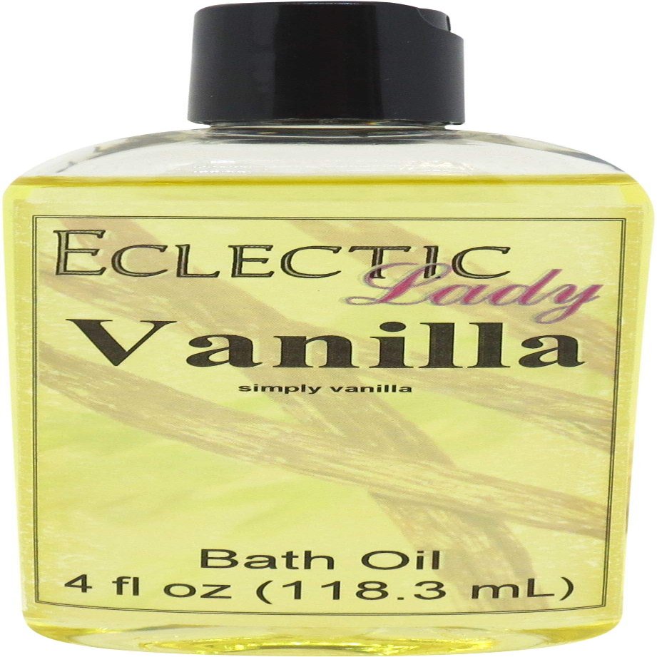 Vanilla Bath Oil, Scented Body Oil, Relaxing Bathing Oil, 4 oz
