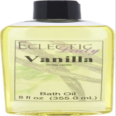 Vanilla Bath Oil, Scented Body Oil, Relaxing Bathing Oil, 8 oz