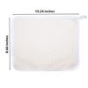 PARADISO Evriholder Soft-Weave Exfoliating Wash Cloths Dual-Textured for Face and Body, Pack of 3, White view 3
