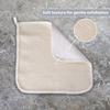 PARADISO Evriholder Soft-Weave Exfoliating Wash Cloths Dual-Textured for Face and Body, Pack of 3, White view 4