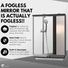 ToiletTree Products Fogless Shower Bathroom Mirror with Squeegee and Travel Bag view 2
