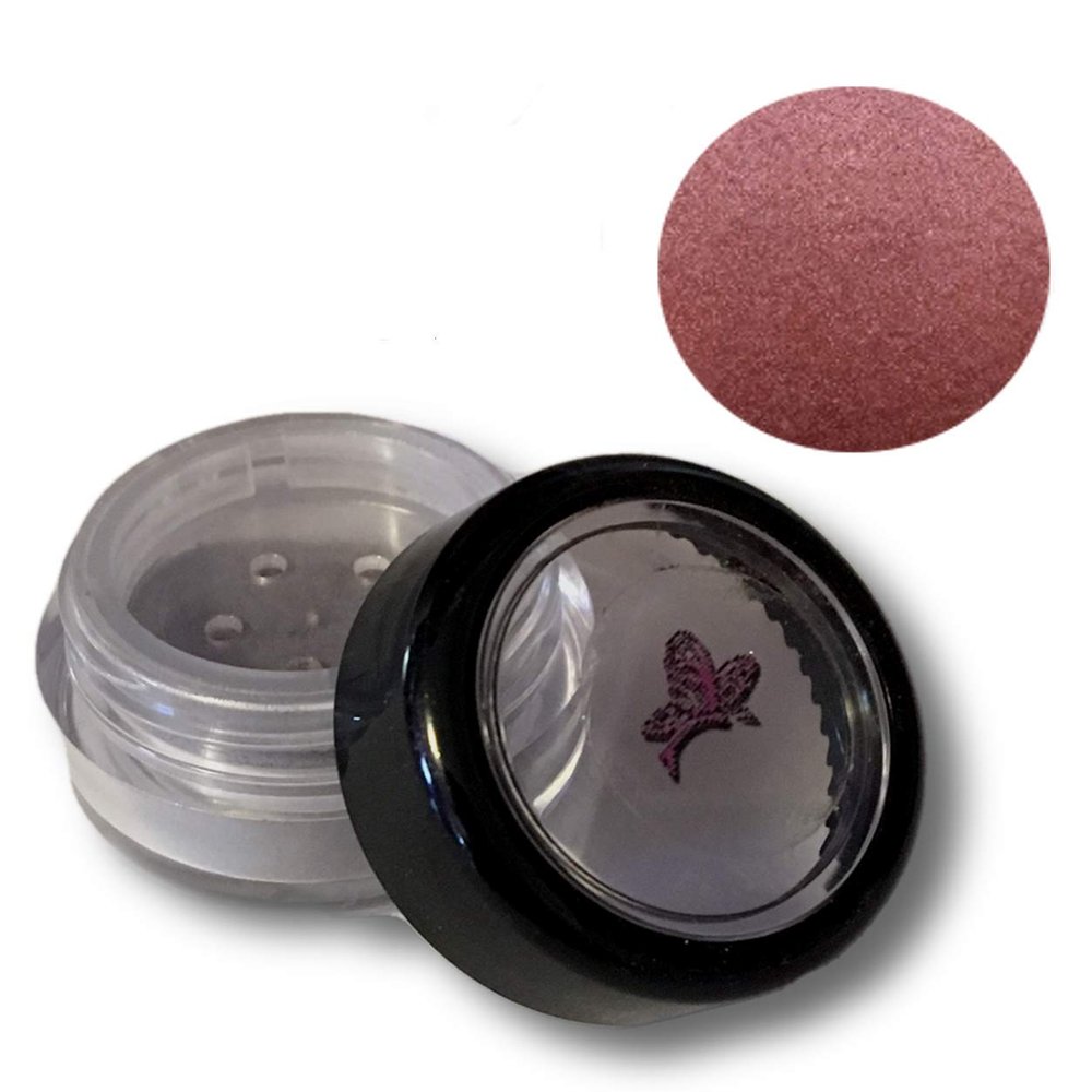 All Natural Mineral Powder Burgundy Brown Pearl Eye Color (Eyeshadow) - Raspberry Chardonnay