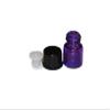 100pcs 1ml (1/4 dram) Purple Mini Glass Bottle 1cc Purple Sample Vial Small Essential Oil Bottle Travel Must + one 7 Chakra Bracelet with Volcanic Lava for essential oil diffusing view 4