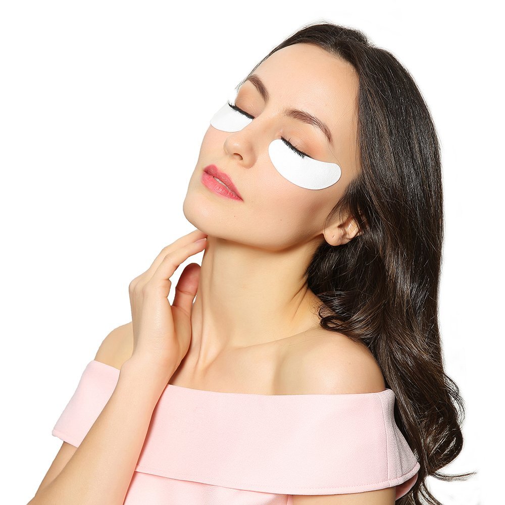 100 Pairs- Eyebeautiful Brand Eyelash Extension Lint Free Under Eye GEL Pad Patches