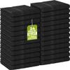Utopia Towels, Salon Towel, Pack of 24, Not Bleach Proof, 16 by 27 Inches, Highly Absorbent Cotton Towels for Hand, Gym, Beauty, Spa, and Home Hair Care, Black view 1