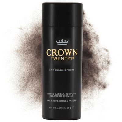 CROWN Hair Building Fibers (28g) - Instantly Cover Fine & Thinning Hair for a Thicker, Fuller Look - A Natural Keratin Concealer - 13 Shades for Men & Women - Dark Brown