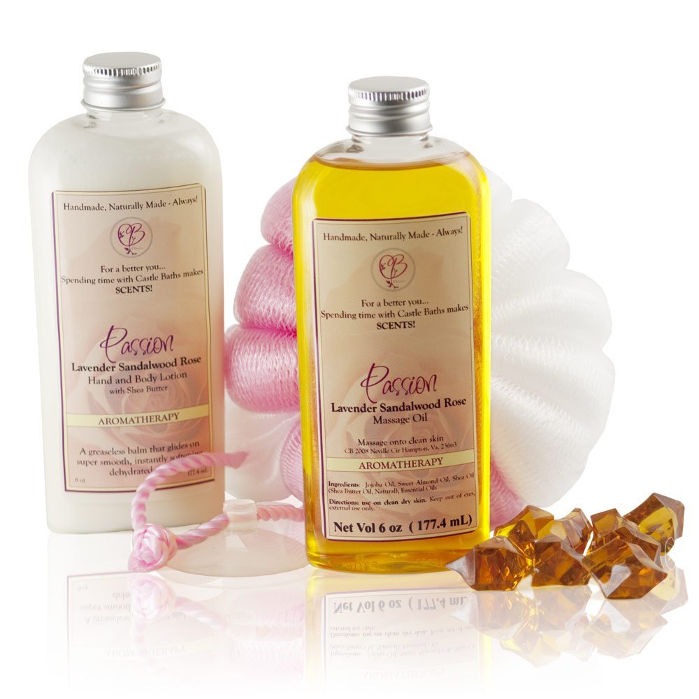 Castle Baths - Passion- Lavender Musk Gift Set - Lavender Rose Sandalwood