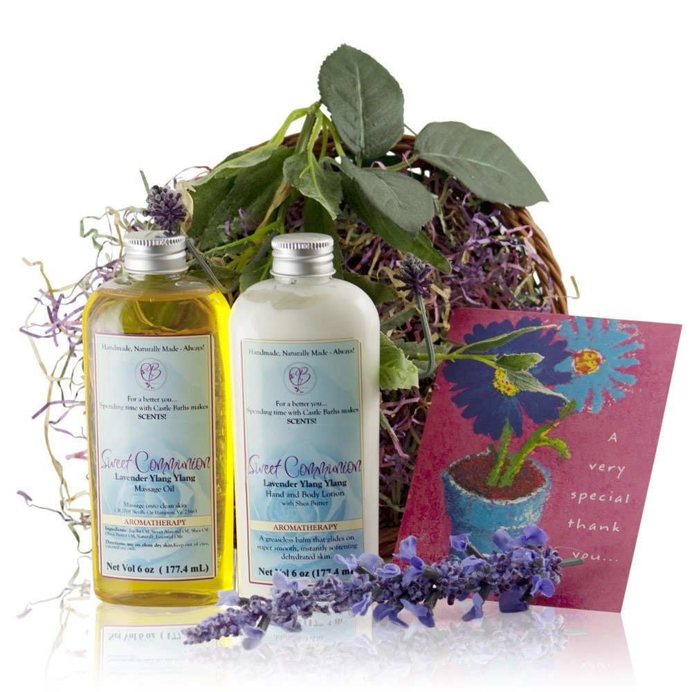 Castle Baths - Thank You Gift Basket - Lavender Ylang Ylang