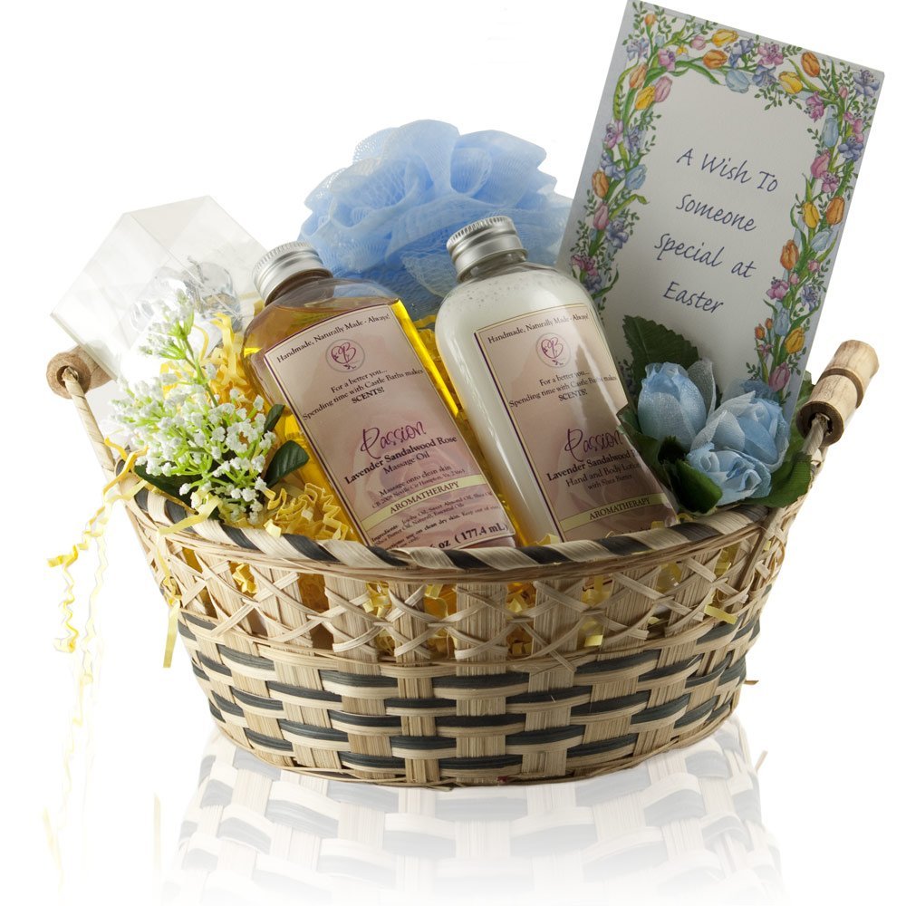 Castle Baths - Special Easter Gift Basket - Lavender Rose Sandalwood