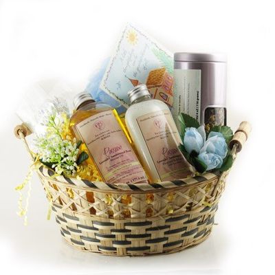 Castle Baths - Send Thanks Gift Basket - Lavender Rose Sandalwood