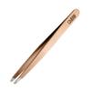 RUBIS Limited Series Rose Gold Slanted Tweezers w/black pouch view 1