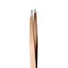 RUBIS Limited Series Rose Gold Slanted Tweezers w/black pouch view 2